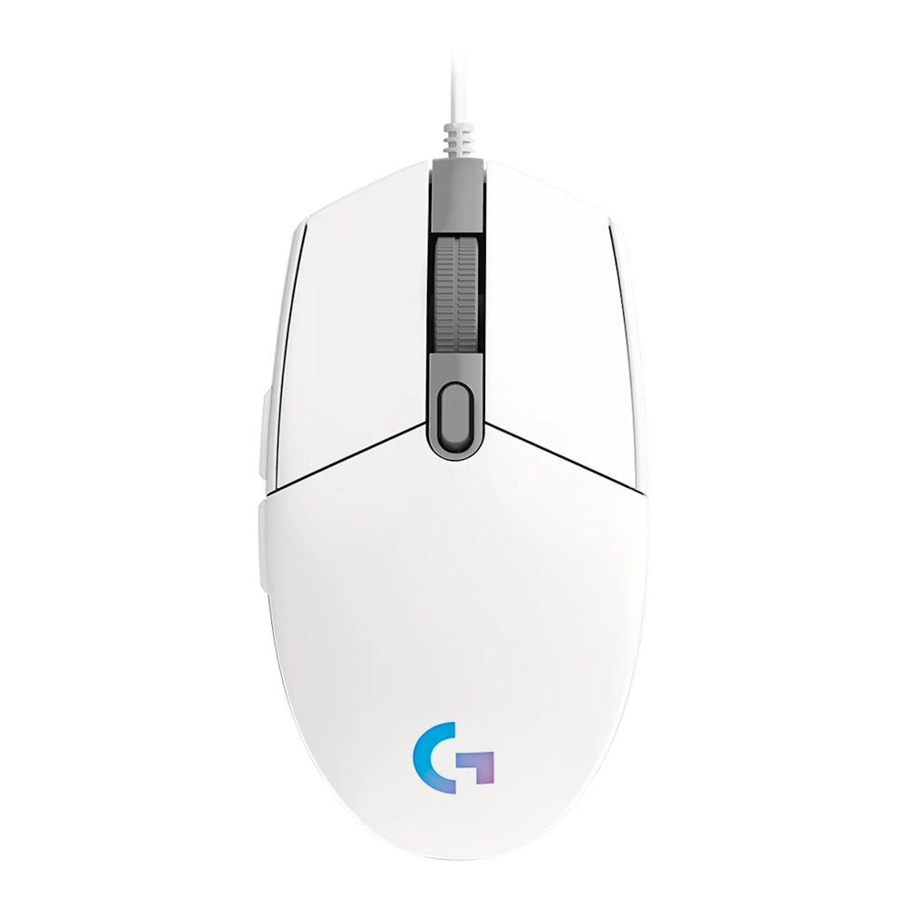 LOGITECH G203 LIGHTSYNC RGB WIRED GAMING MOUSE - WHITE (910-005797)