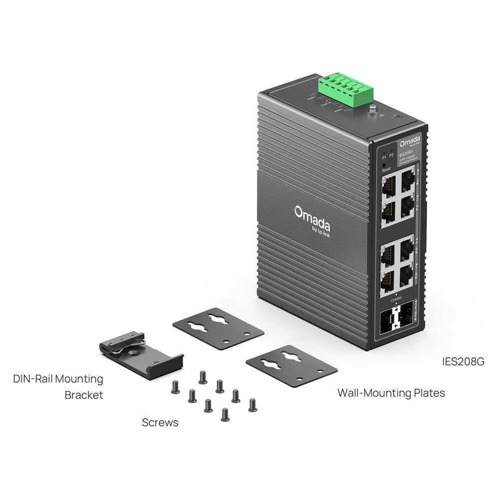 TP-LINK OMADA IES208G 8-PORT GIGABIT INDUSTRIAL EASY MANAGED SWITCH WITH 2× RJ45/SFP COMBO SLOTS - image 6