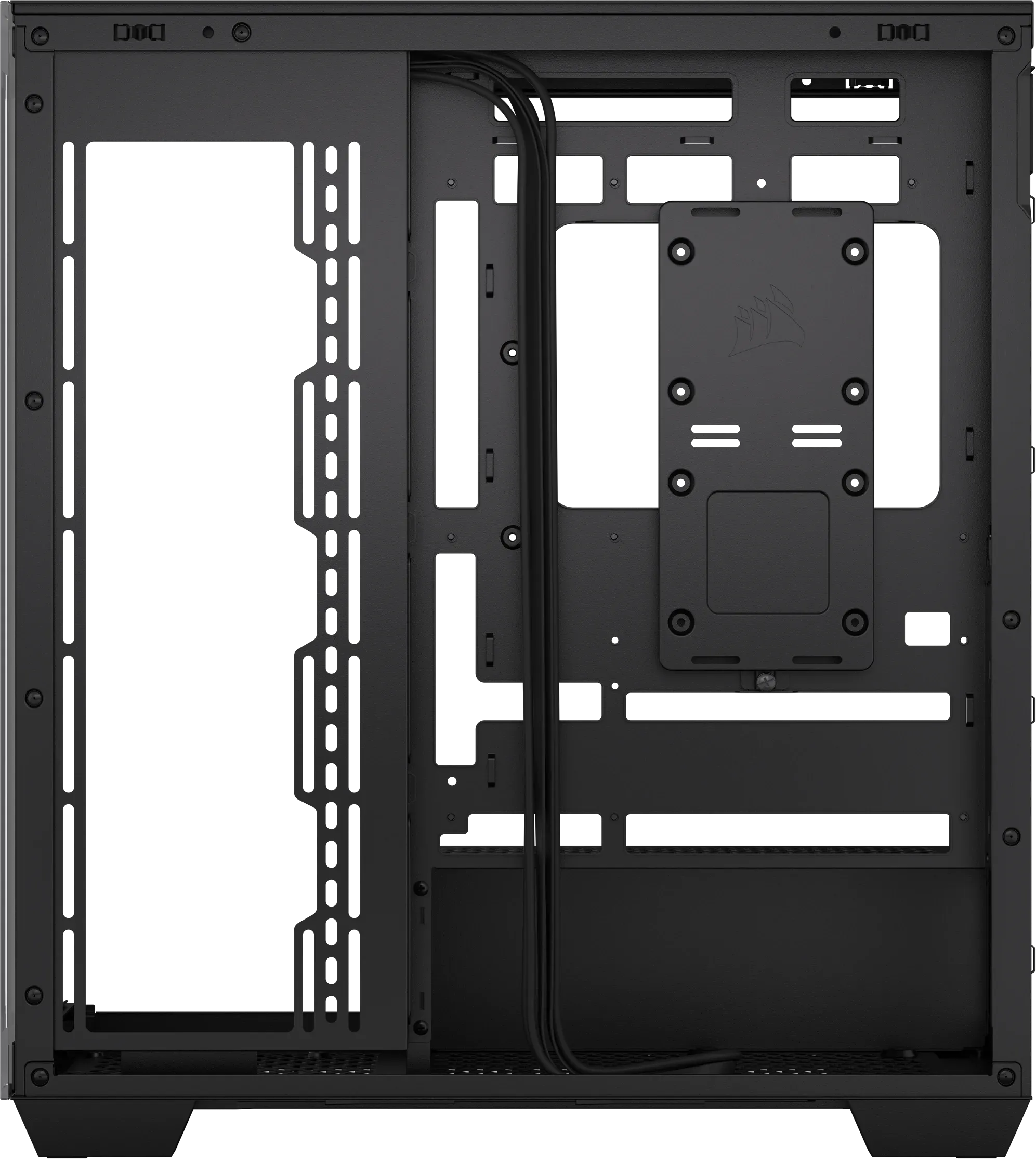 3500X Tempered Glass Black Mid-Tower PC Case; 2x 3.5'' | 2x 2.5'' Drive Bays; Up to 360mm Radiator compatible