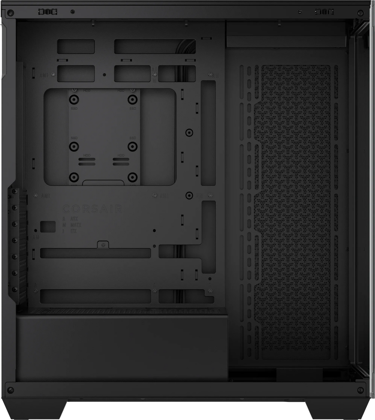 3500X Tempered Glass Black Mid-Tower PC Case; 2x 3.5'' | 2x 2.5'' Drive Bays; Up to 360mm Radiator compatible - image 2