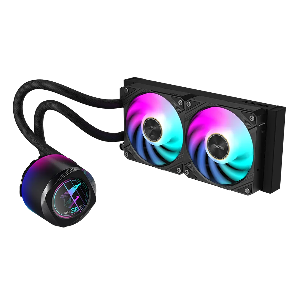 GIGABYTE AORUS WATERFORCE X II 240 240mm cooler; Intel 115x;1200;1700;1851 / AMD TR4; AM5; AM4; sTR5