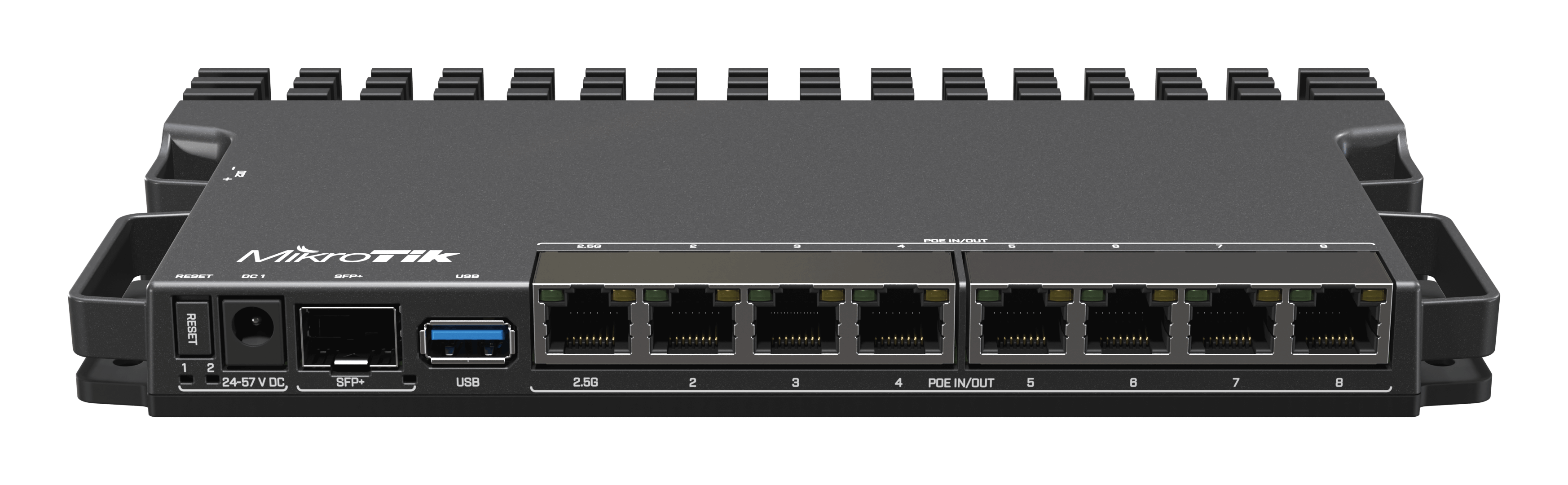 MikroTik 7 Gigabit 1 x 2.5Gbps 1 SFP+ PoE Router L5 License | MT-RB5009UPR+S+IN