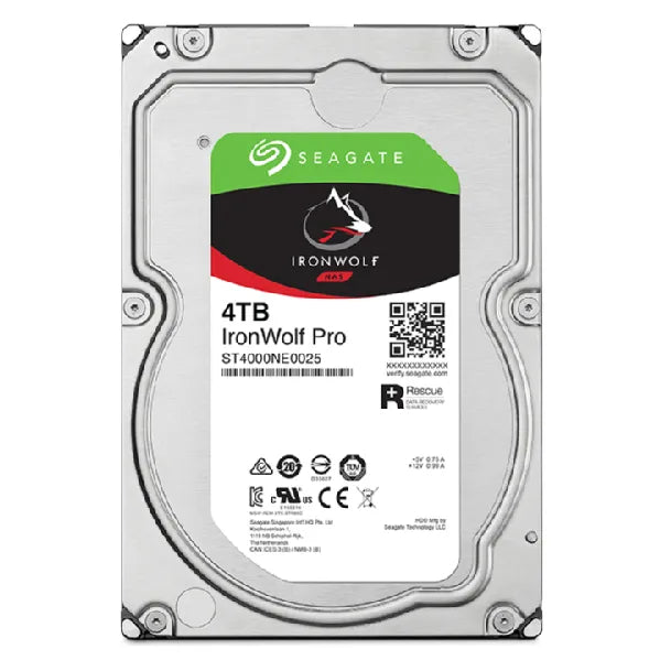 Seagate Ironwolf Pro ST4000NT001 4TB 3.5'' HDD NAS Drives 7200 RPM; SATA 6GB/s Interface; 256MB Cache;550TB/Year; Unlimited Bays - image 2