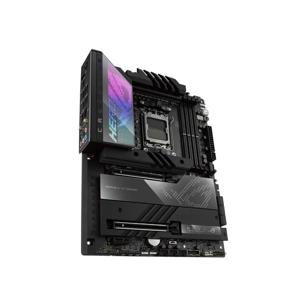 ASUS ROG CROSSHAIR X670E HERO, AMD, Socket AM5, AMD Ryzen™ 7, Socket AM5, DDR5-SDRAM, 192 GB