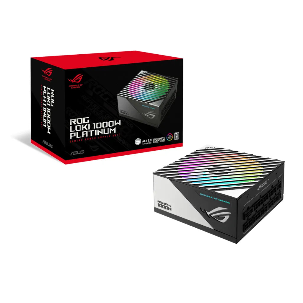 ASUS ROG Loki SFX-L 1000W Platinum, 1000 W, 100 - 240 V, 110 W, 1000 W, 110 W, 9.6 W