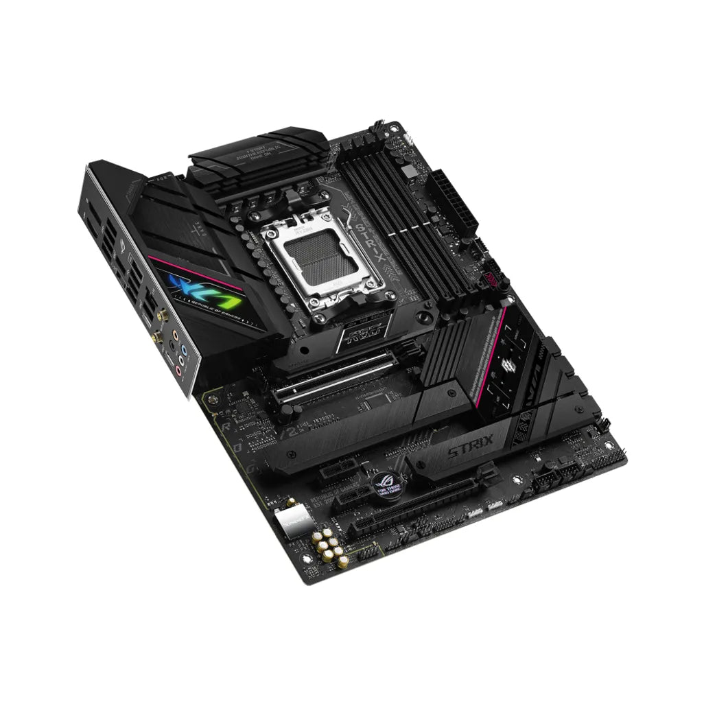 ASUS ROG STRIX B650E-F GAMING WIFI, AMD, Socket AM5, AMD Ryzen™ 7, Socket AM5, DDR5-SDRAM, 128 GB