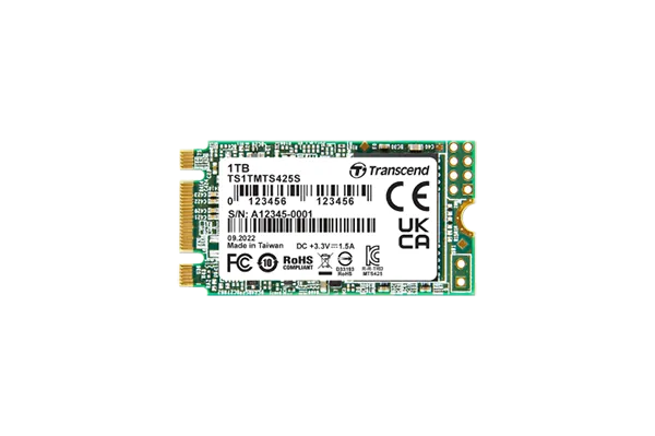 TRANSCEND 1 TB MTS425S M.2 SATA 3 2242 SSD 3D NAND - CACHELESS - image 2