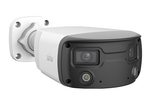 Uniview UNV 4MP ColorHunter OmniView Dual Lense 160° Fixed Bullet IP Camera 2x4mm | IPC2K24SE-ADF40KMC-WL-I0