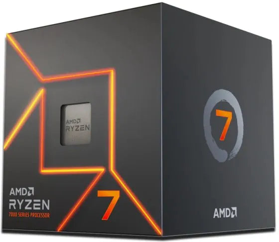 AMD Ryzen 7 7700 5nm SKT AM5 CPU; 8 Core/16 Thread Base Clock 3.8GHz; 32MB Cache; Radeon Graphics; Wraith Prism Cooler - image 2