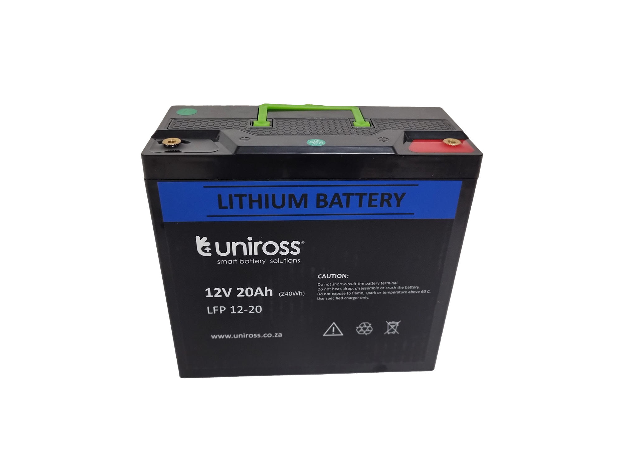 Uniross 12.8V 20Ah (256Wh) LiFEPO4 battery | UR-BAT-LiFePO4-12-20 - image 2