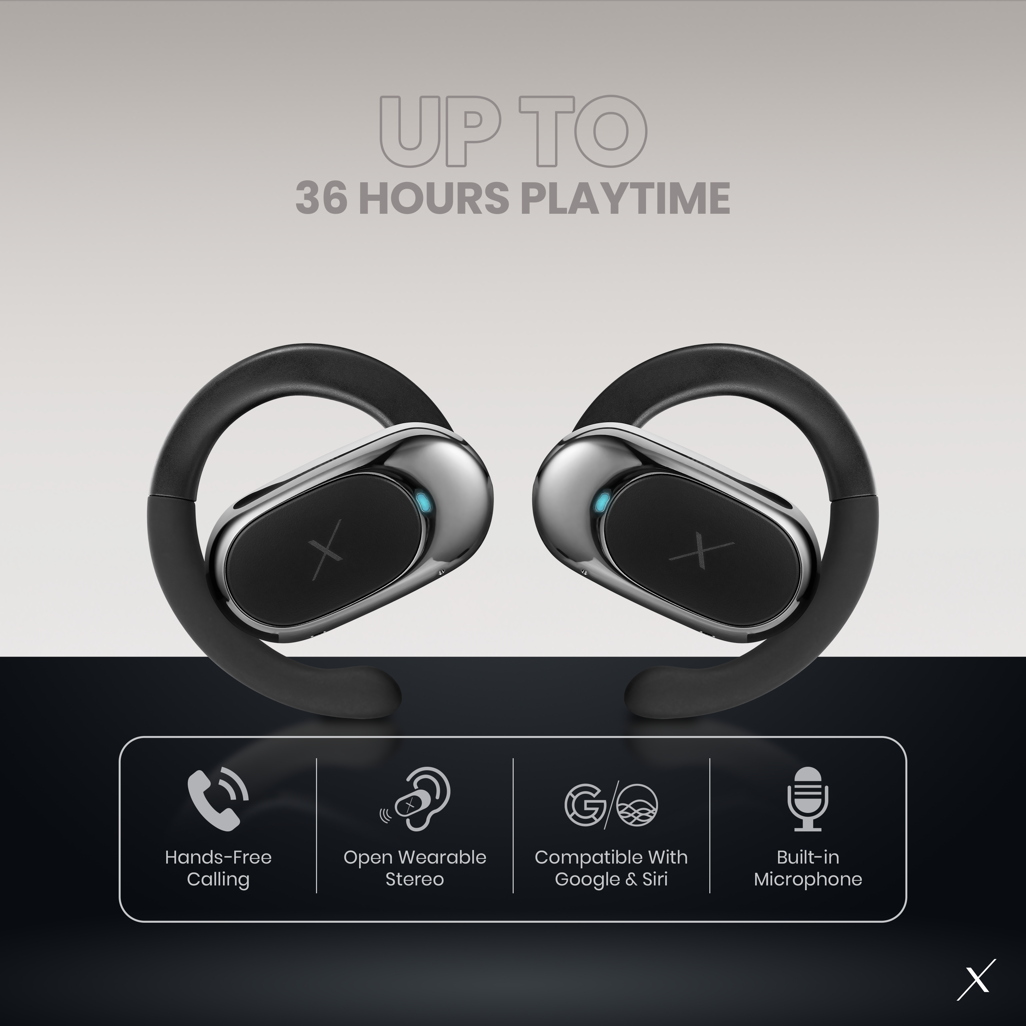 Volkano X VXO200 Open Wearable Stereo Earphones  - Black