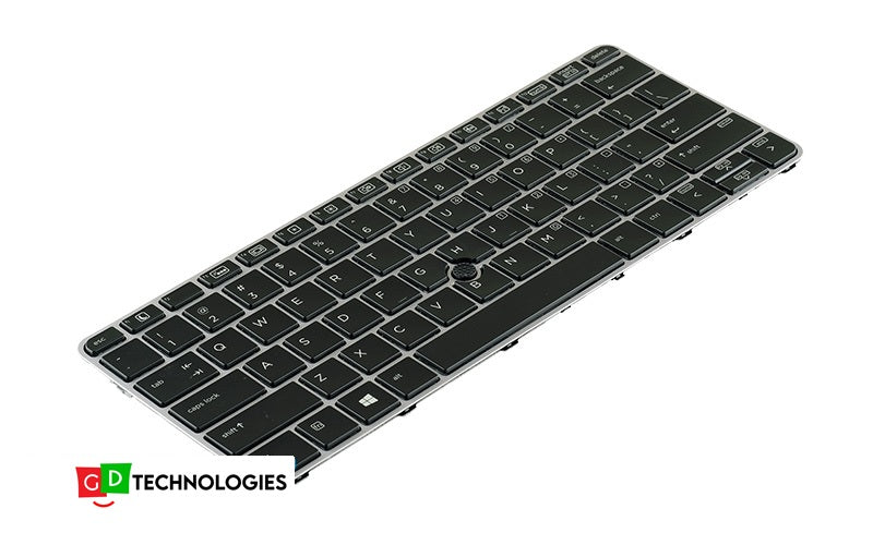 HP EliteBook 820 G3 Keyboard with back-lit keys and silver frame