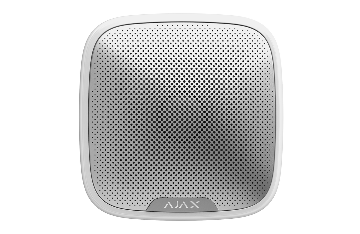 AJAX Security - StreetSiren Jeweller - White Outdoor Wireless Siren | AJAX-SS-OUT-W