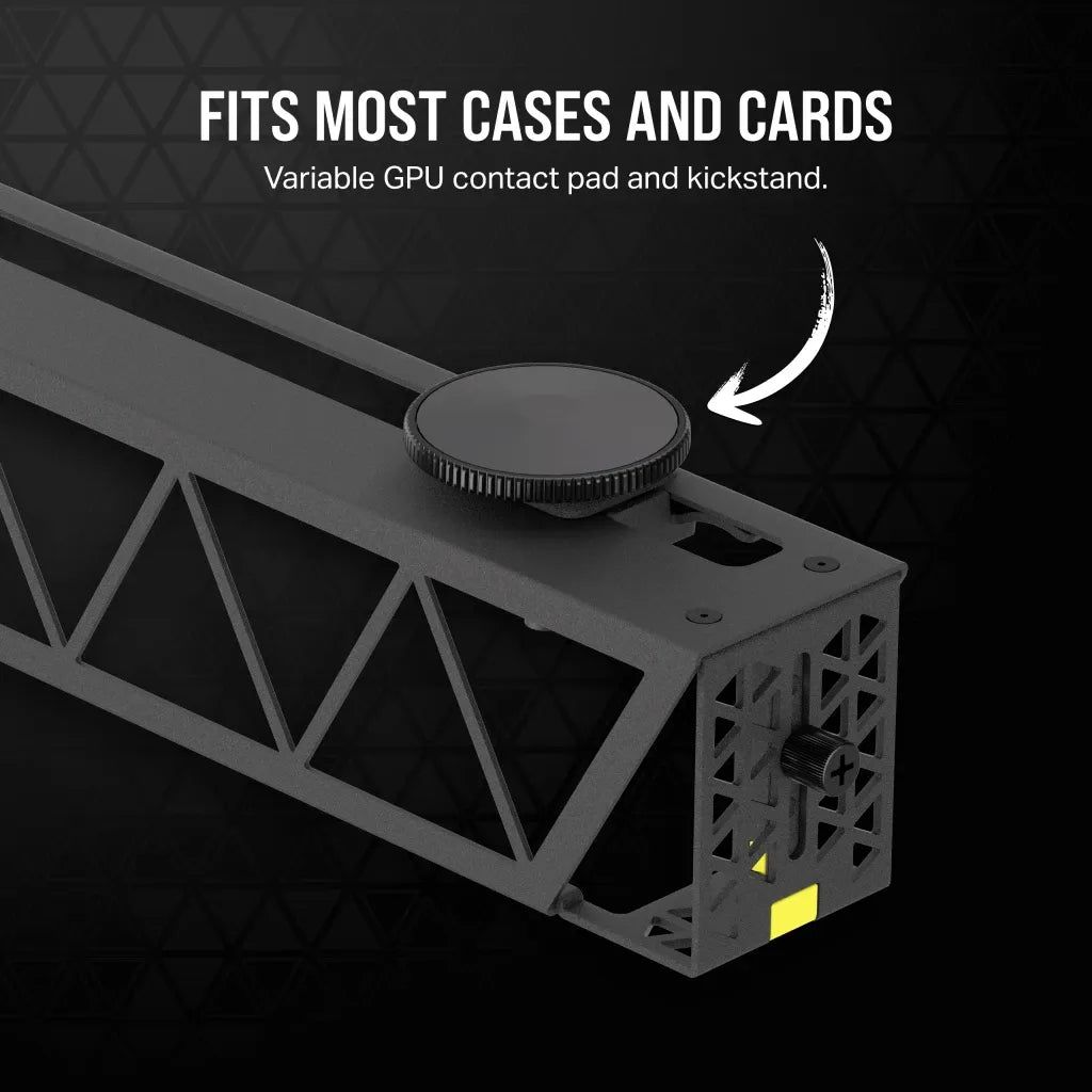 GPU Anti-Sag Bracket; Black - image 2