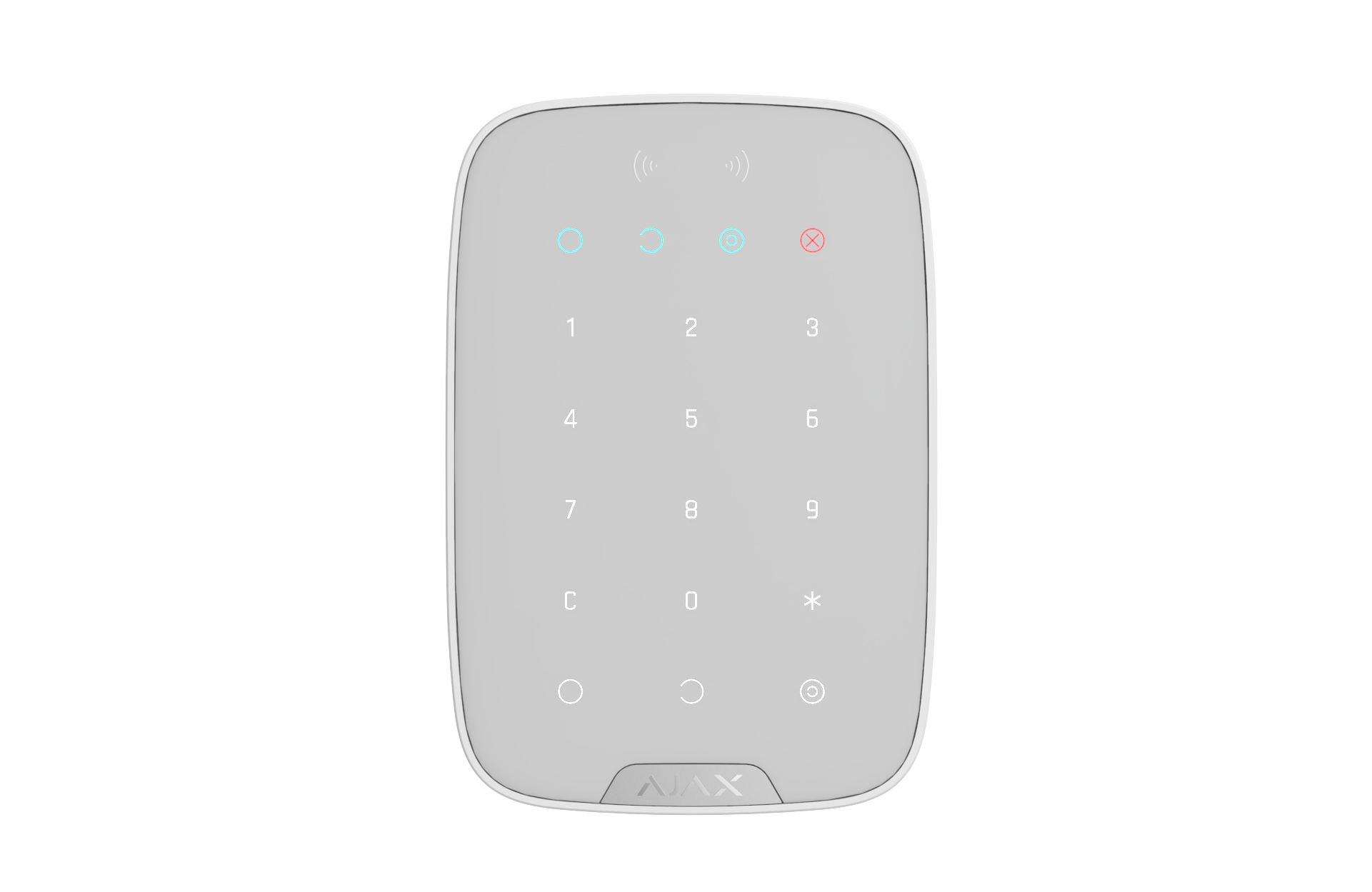 AJAX Security - Keypad Plus Jeweller, Wireless White Indoor Keypad | AJAX-KP-PLUS-W