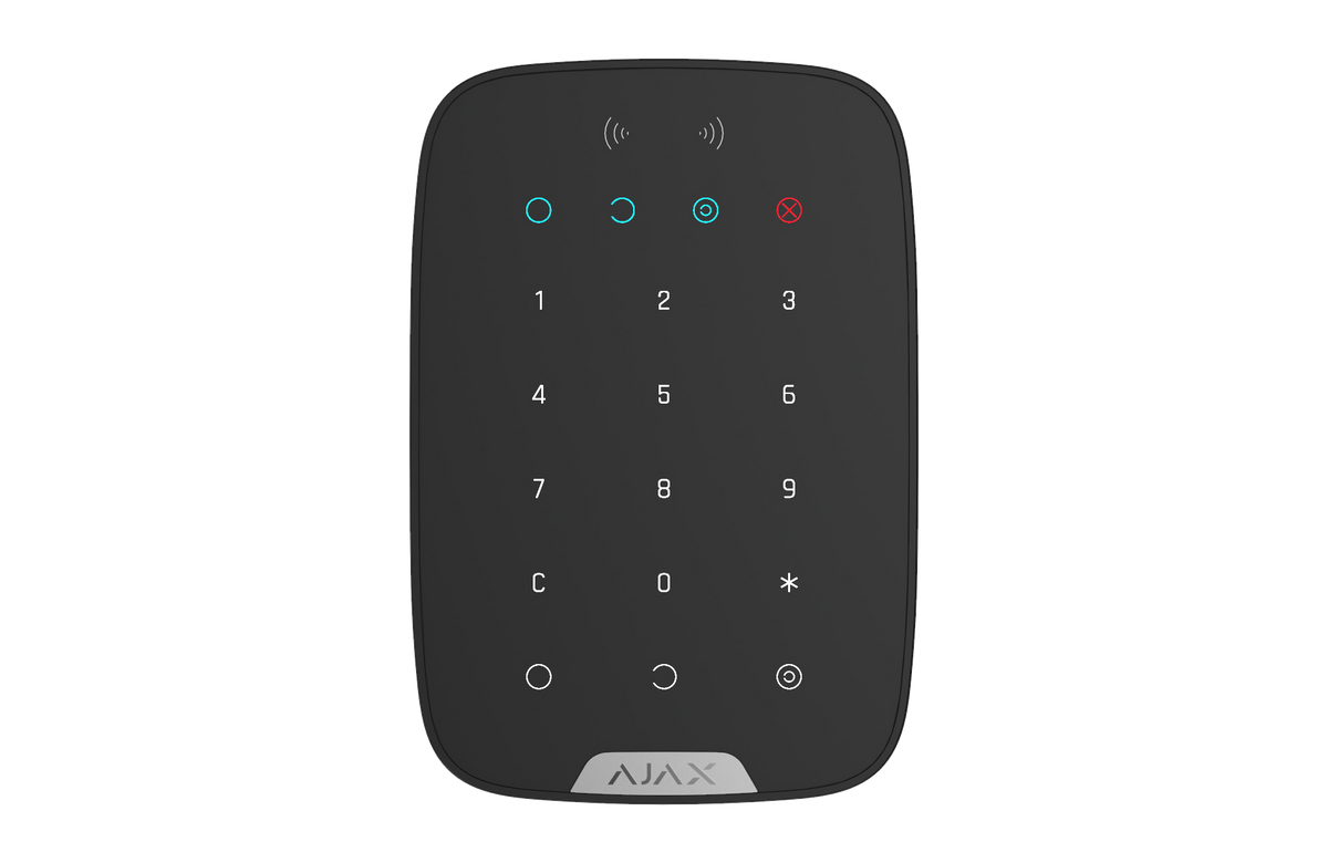 AJAX Security - Keypad Plus Jeweller, Wireless Black Indoor Keypad | AJAX-KP-PLUS-B