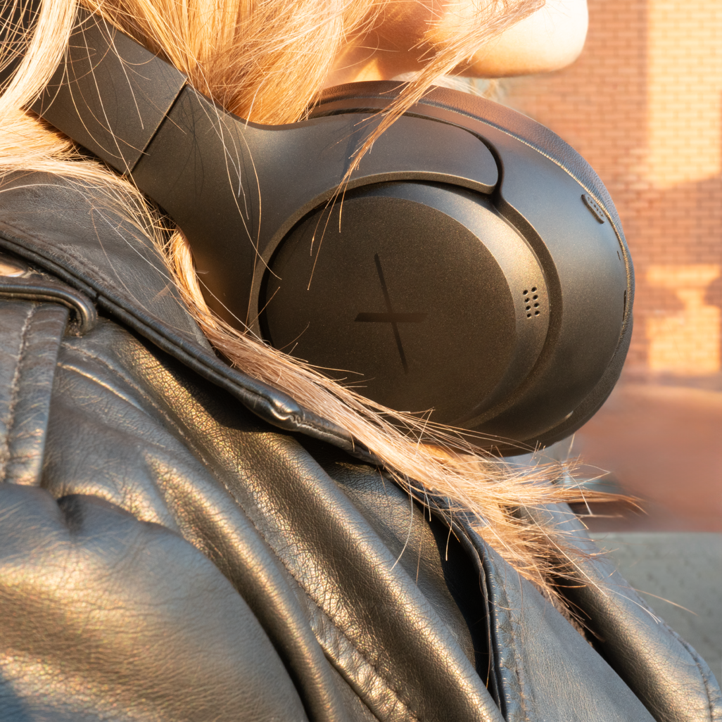 VolkanoX VXH300 Bluetooth Headphones with Hybrid ANC - Black