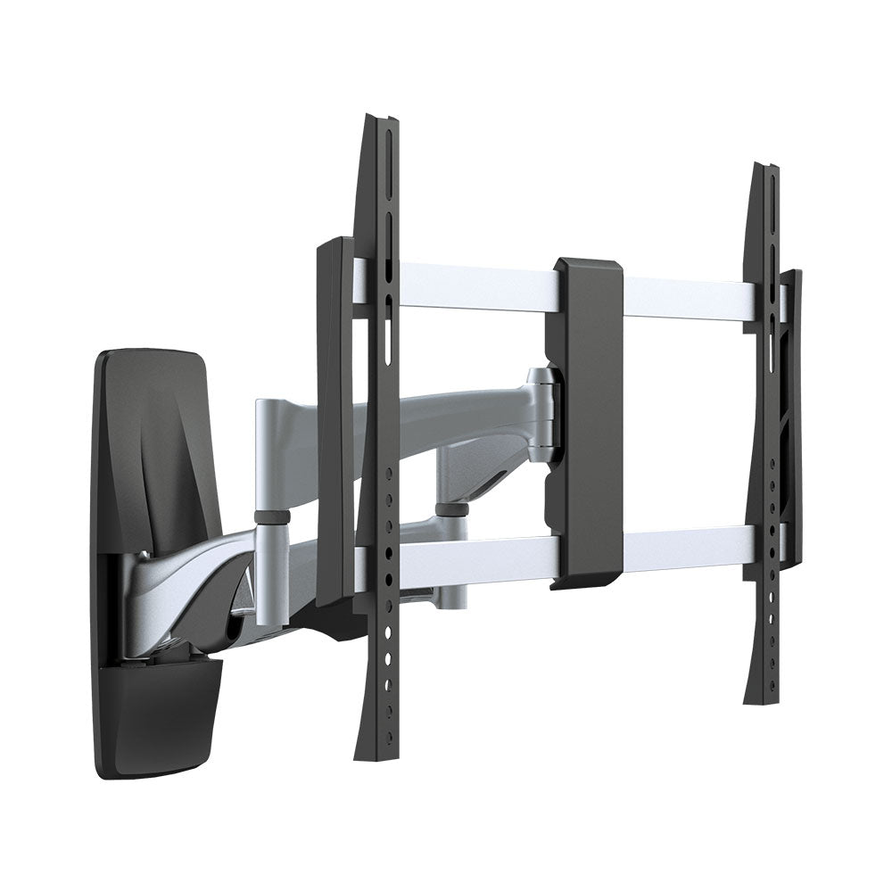 BRACKET - ELEGANT ALUMINUM FULL-MOTION CURVED & FLAT PANEL TV WALL MOUNT - For most 37"-70" curved & flat panel TVs