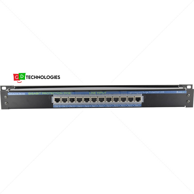 12 CHANNEL NETWORK GIGABIT SURGE PROTECTOR 10/100/1000MBPS POE