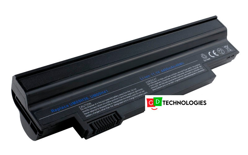 Replacement Battery 10.8V 48Wh 6-Cell Batteyr for Acer Aspire One 532h (P/N: UM09H36 UM09H41 UM09G31)