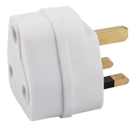 Acconet UK plug to SA Socket Adapter Plug | AC-PLUG-UK-SA