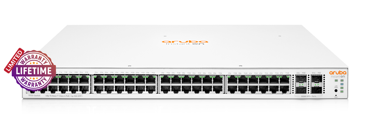 HPE Networking Instant On 1930 4xSFP+, 48 port Gb Switch