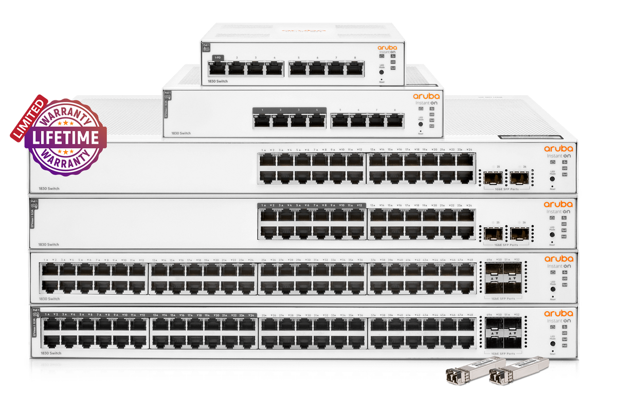 HPE Networking Instant On 1830 8 port Gb Switch | ARU-IO-SW18308G