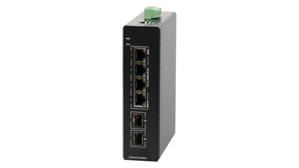 BDCOM 4 Port Gigabit Industrial Switch With 2 SFP - Managed - image 2