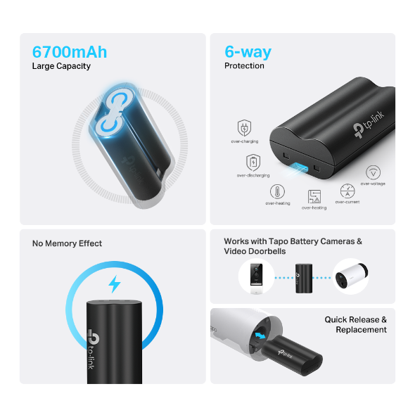 TP-Link Tapo Battery Pack for Tapo C420 Cameras | Tapo A100 - image 2