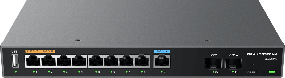 Grandstream Firewall VPN Router 9 GbE LAN/WAN, 2x SFP | GWN7003