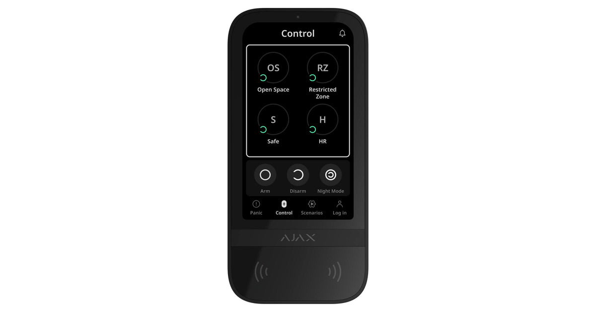 AJAX Security - Black Wireless Keypad Touch Screen | AJAX-KP-TS-B