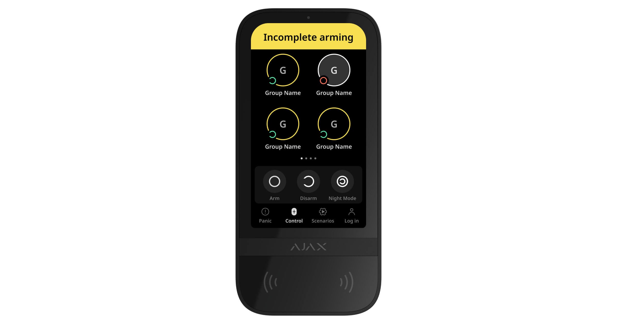 AJAX Security - Black Wireless Keypad Touch Screen | AJAX-KP-TS-B - image 2