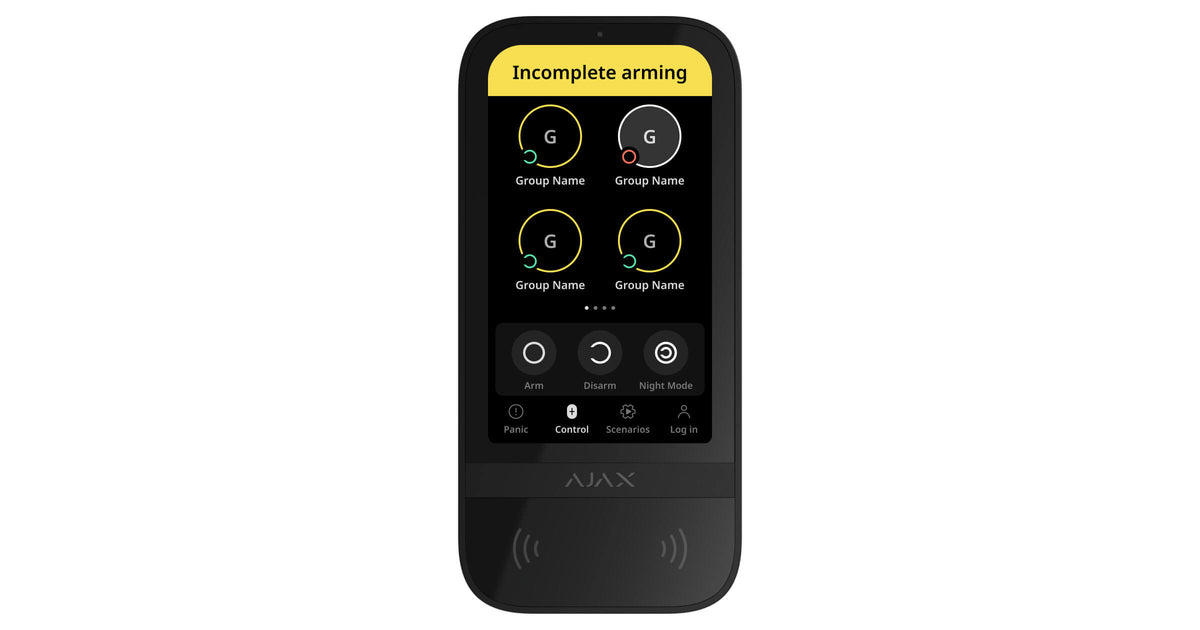 AJAX Security - Black Wireless Keypad Touch Screen | AJAX-KP-TS-B - image 2
