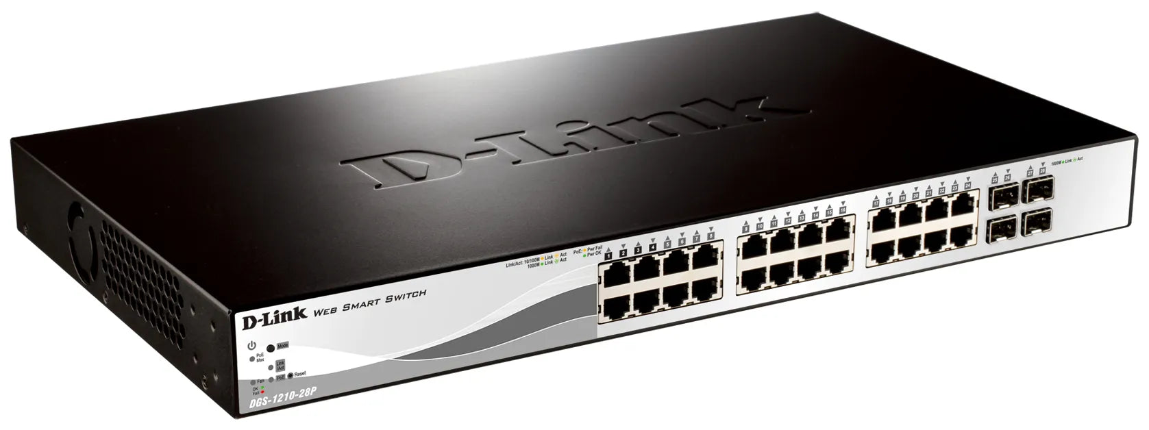 D-LINK 28-Port Gigabit Smart Managed PoE Switch 24 POE 10/100/1000 PORTS+4GIGABIT SFP PORTS - image 2