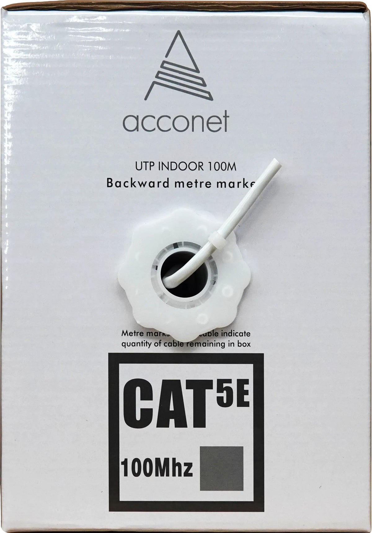 Acconet CAT5e Indoor Ethernet Cable 100m White CCA UTP Pull Box | CAT5-100 - image 2
