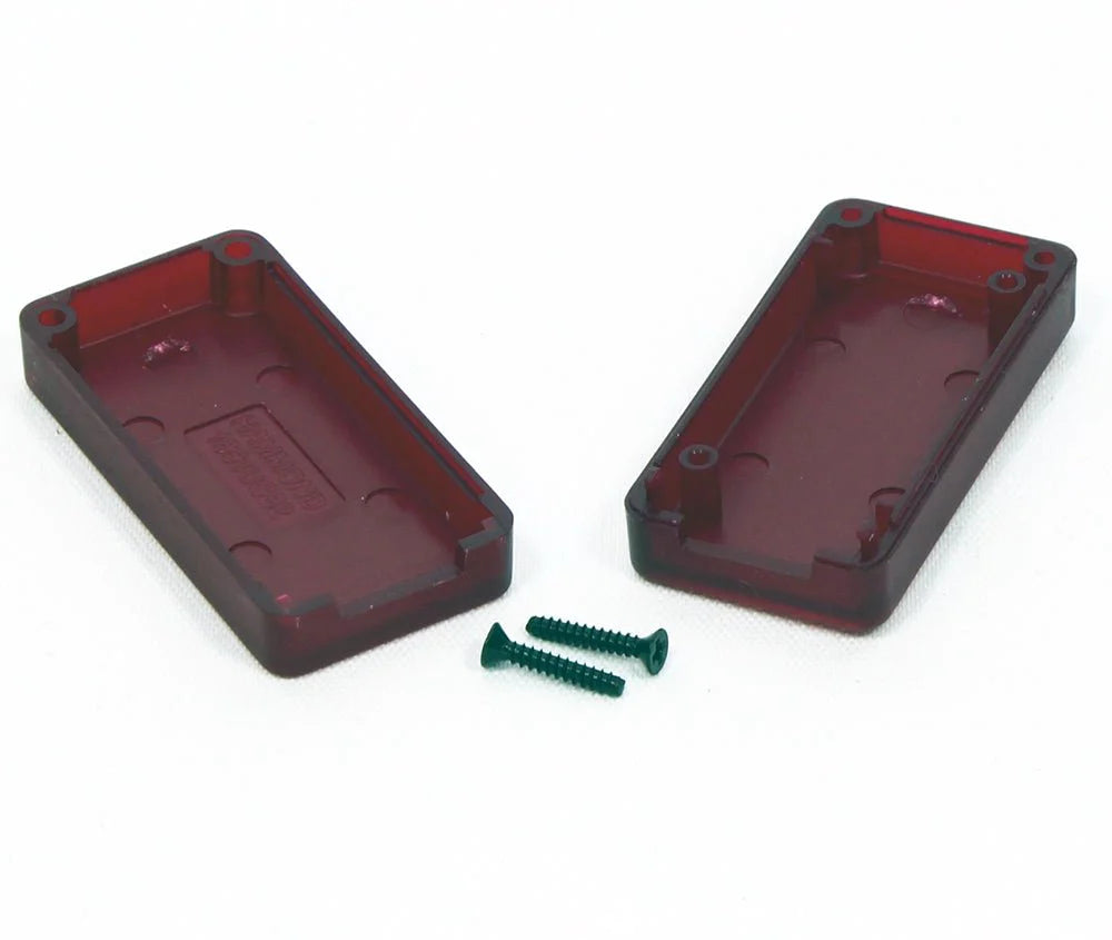 Enclosure ABS Miniature Plastic 50 x 25 x 15.5 mm For USB Translucent Red IP54