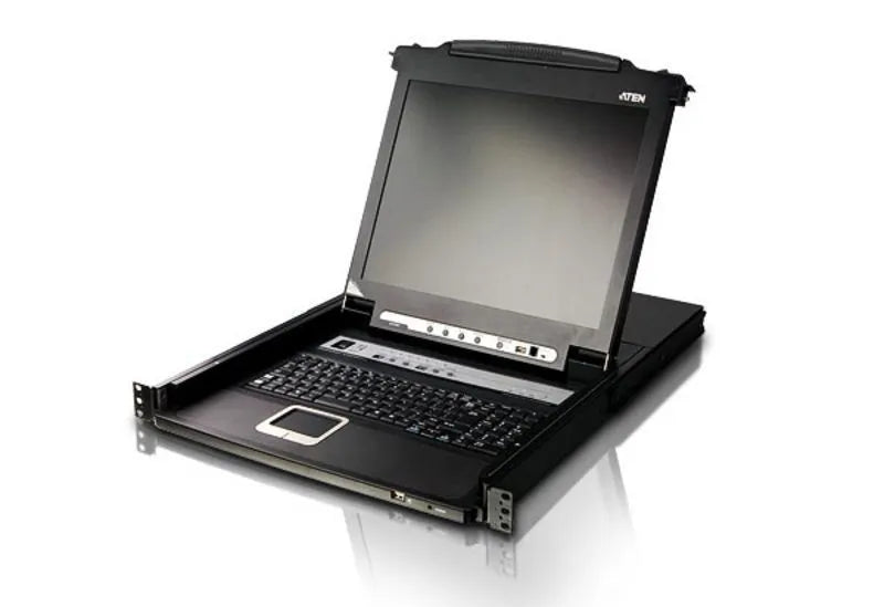 ATEN 16-Port 19'' VGA LCD Integrated USB/PS2 Combo KVM with an Extra Console port and USB peripheral support W/(USKB/SPKB)/W/(US - image 2