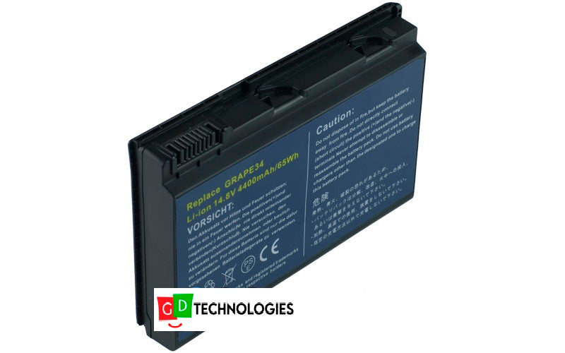 14.8V 5200mAh/77Wh 8-Cell Battery for Acer Extensa 5210 5610 5620Z 5630G Acer TravelMate 5220 5710 5720 6592 7220 7720G (P/N: GRAPE34 TM00742 LC.BTP00.006 BT.00807.016)