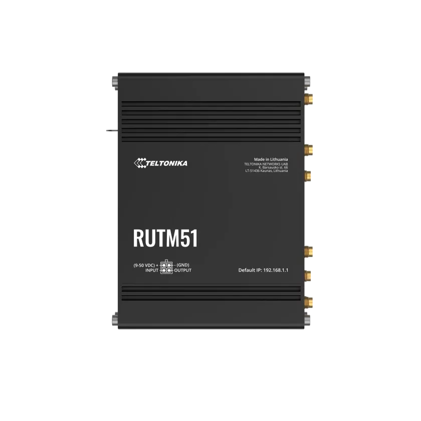 Teltonika Industrial 5G Dual SIM Router | RUTM51