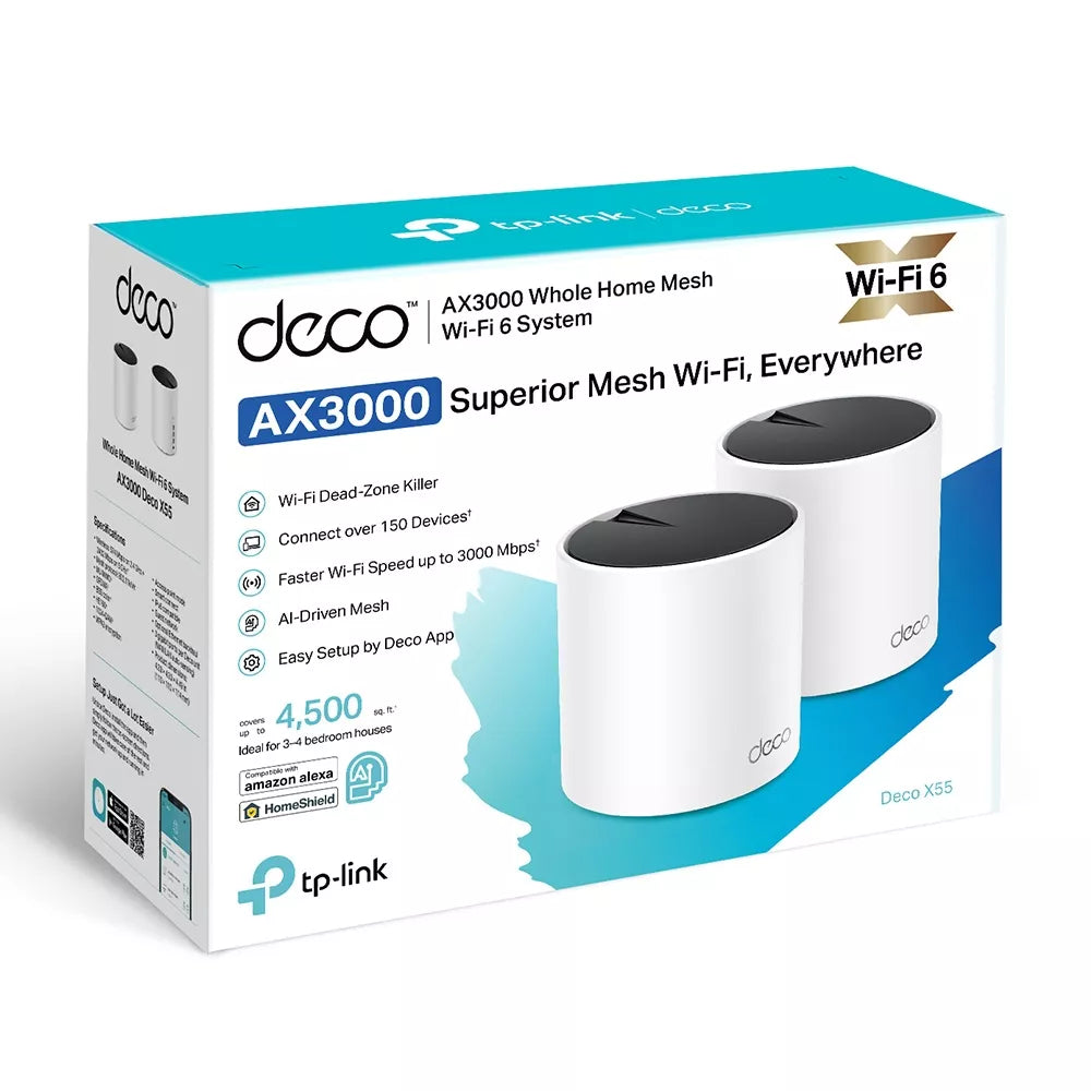 TP-Link Deco AX3000 Whole Home Mesh Wi-Fi 6 System (2 Pack) - image 2