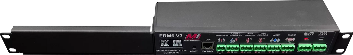 Micro Instruments – Rack Mount Server Room Environmental Monitor