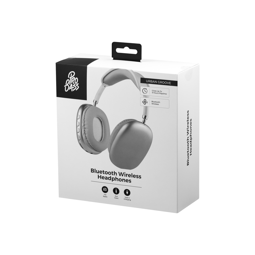 Pro Bass Urban Groove Series Bluetooth Headphones  - White