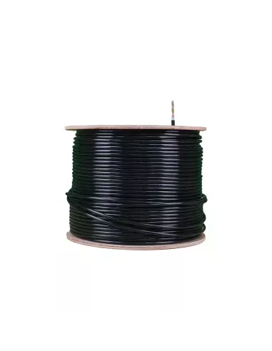 Acconet CAT6 UV Outdoor Ethernet Cable 305m Black Solid Core FTP Pull Box | CAT6U-305-SC