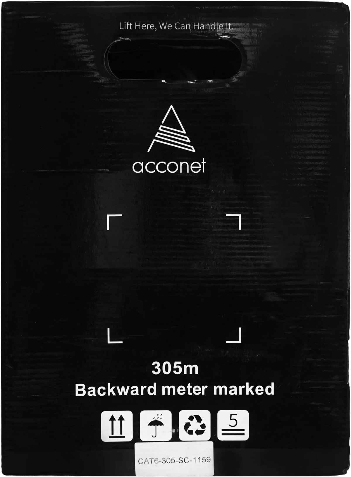 Acconet CAT6 Indoor Ethernet Cable 305m White Solid Copper UTP Pull Box | CAT6-305-SC - image 2