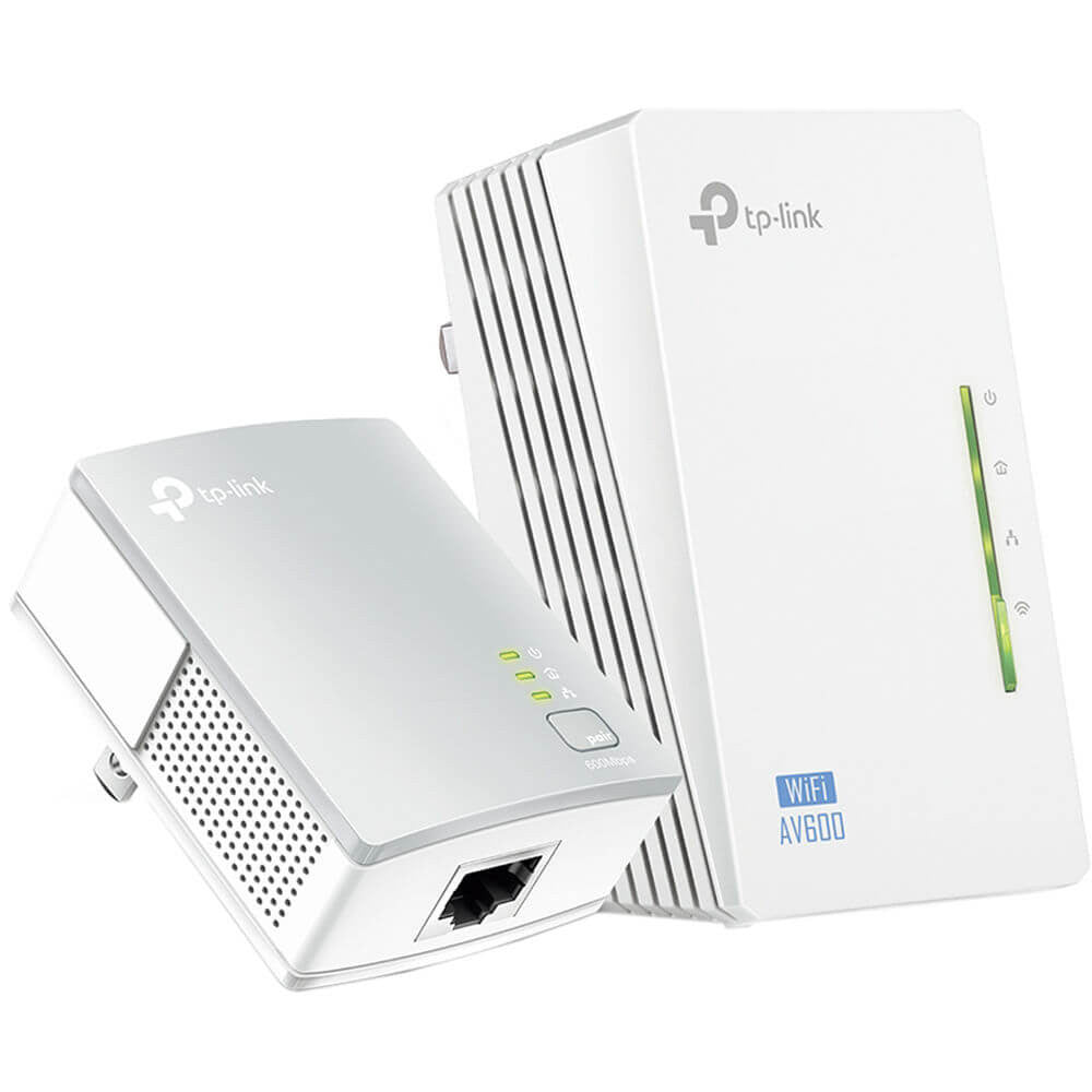 TP-Link WPA4220KIT 500Mbps Powerline Extender, 300Mbps Wi-FI Extender