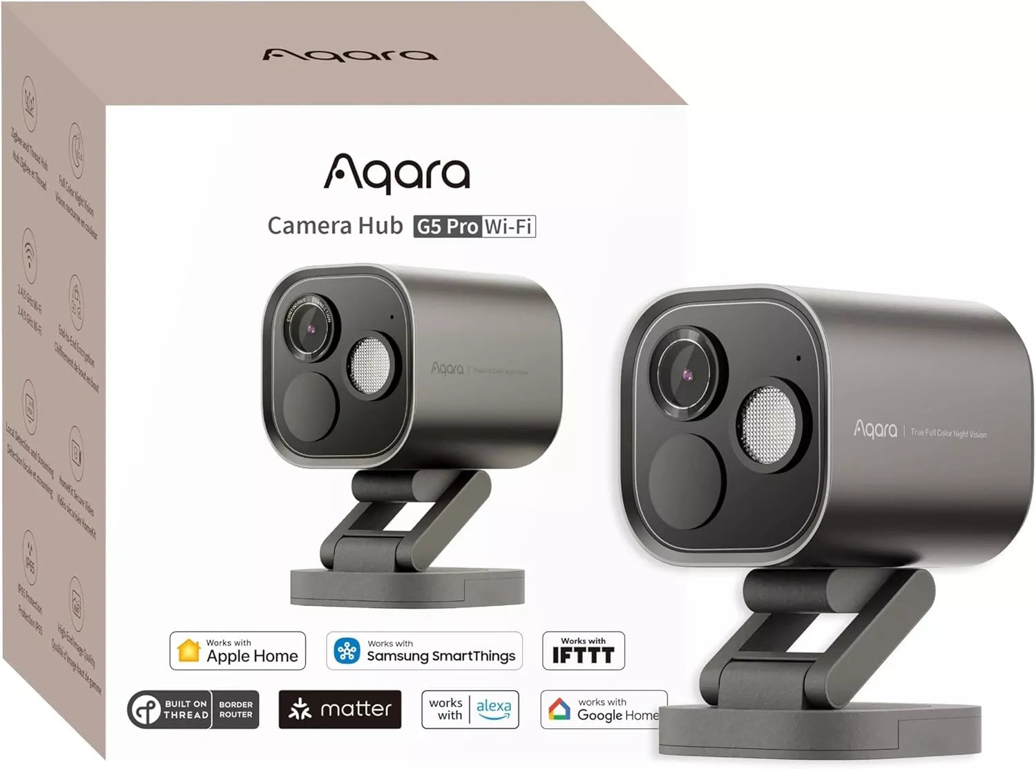 Aqara Camera Hub G5 Pro (WiFi, Shadow Gray) | AQ-HUB-CAM-G5-PRO-WIFI-G - image 2
