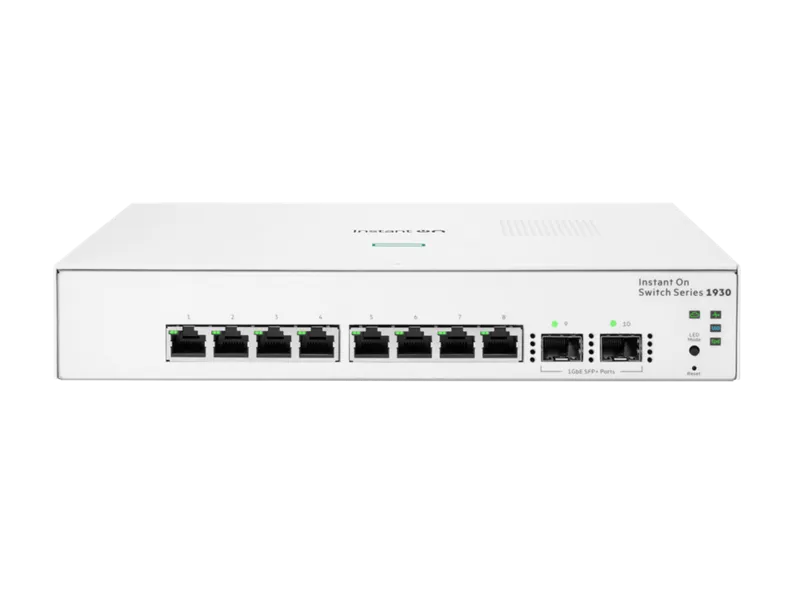 HPE Networking Instant On 1830 8 port Gb 4 port POE 65W Switch | ARU-IO-SW18308G