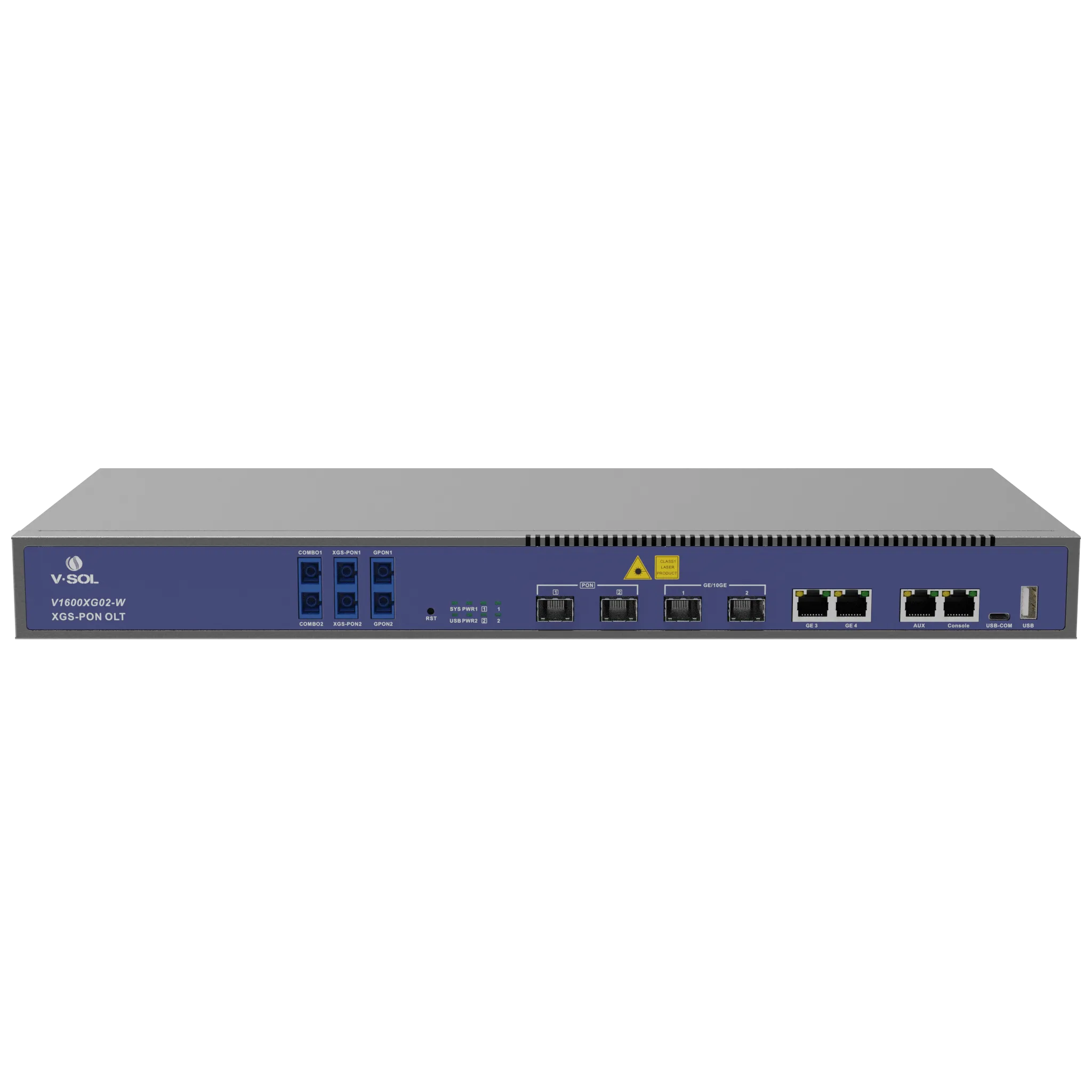 VSOL 2 Port XG/XGS PON OLT with built-in WDM | V1600XG02-W