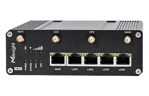 Milesight UR35 4G Industrial Router | UR35-L04EU-G-P-W