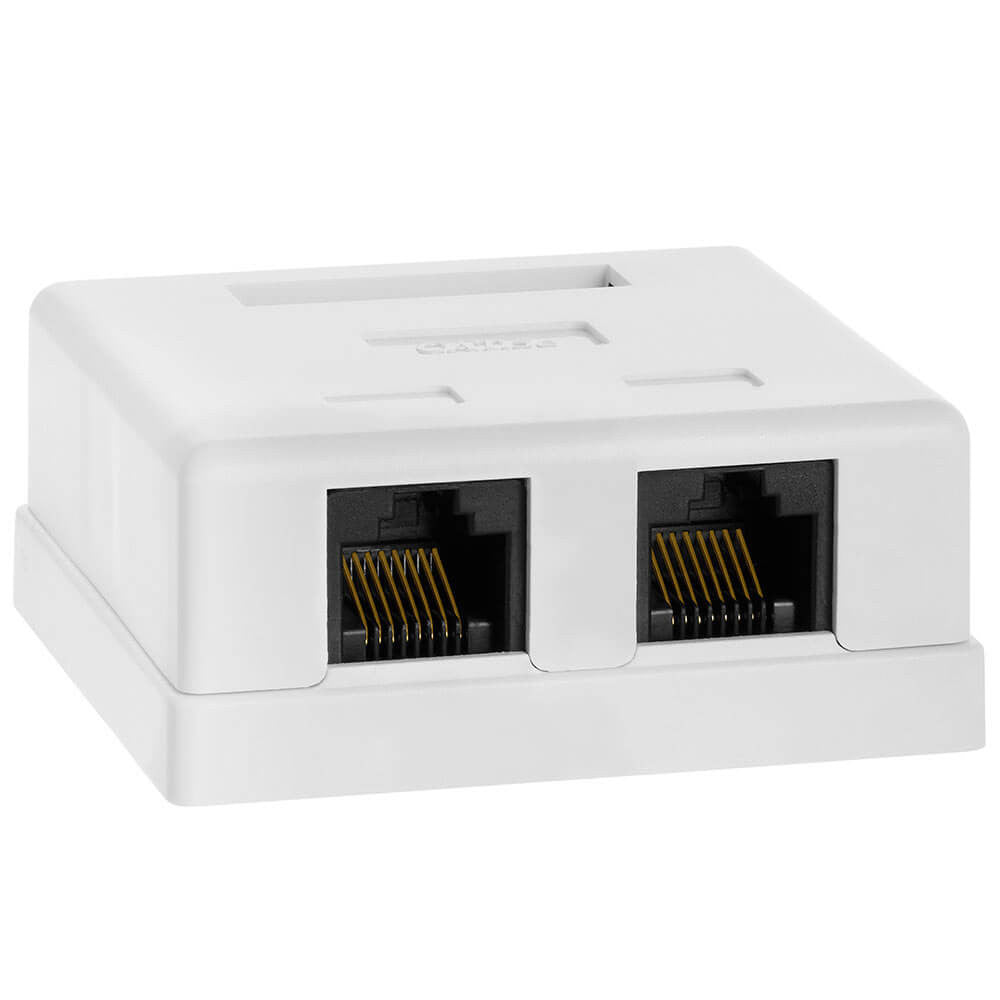 Acconet CAT5e Double RJ45 Wall Box | CAT5-BOX-2 - image 2